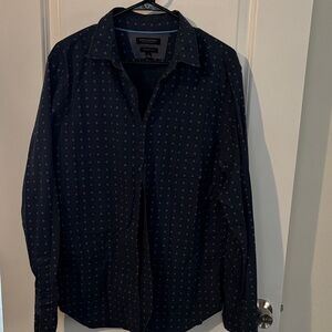 Banana Republic Blue Floral Button-Up Shirt